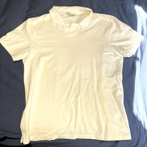 Club Monaco Gold Shirt White Large